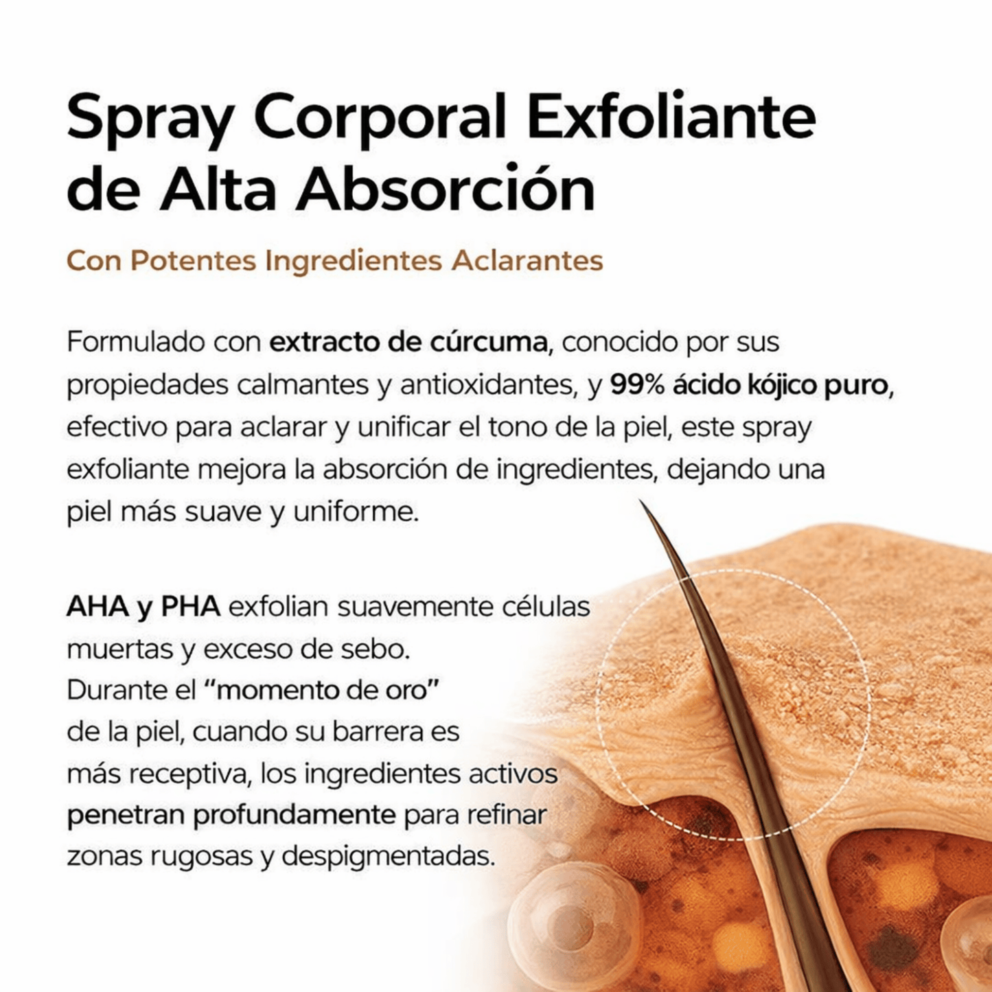 Compra 1 Lleva el 2 GRATIS - Spray Exfoliante Aclarante Intensivo