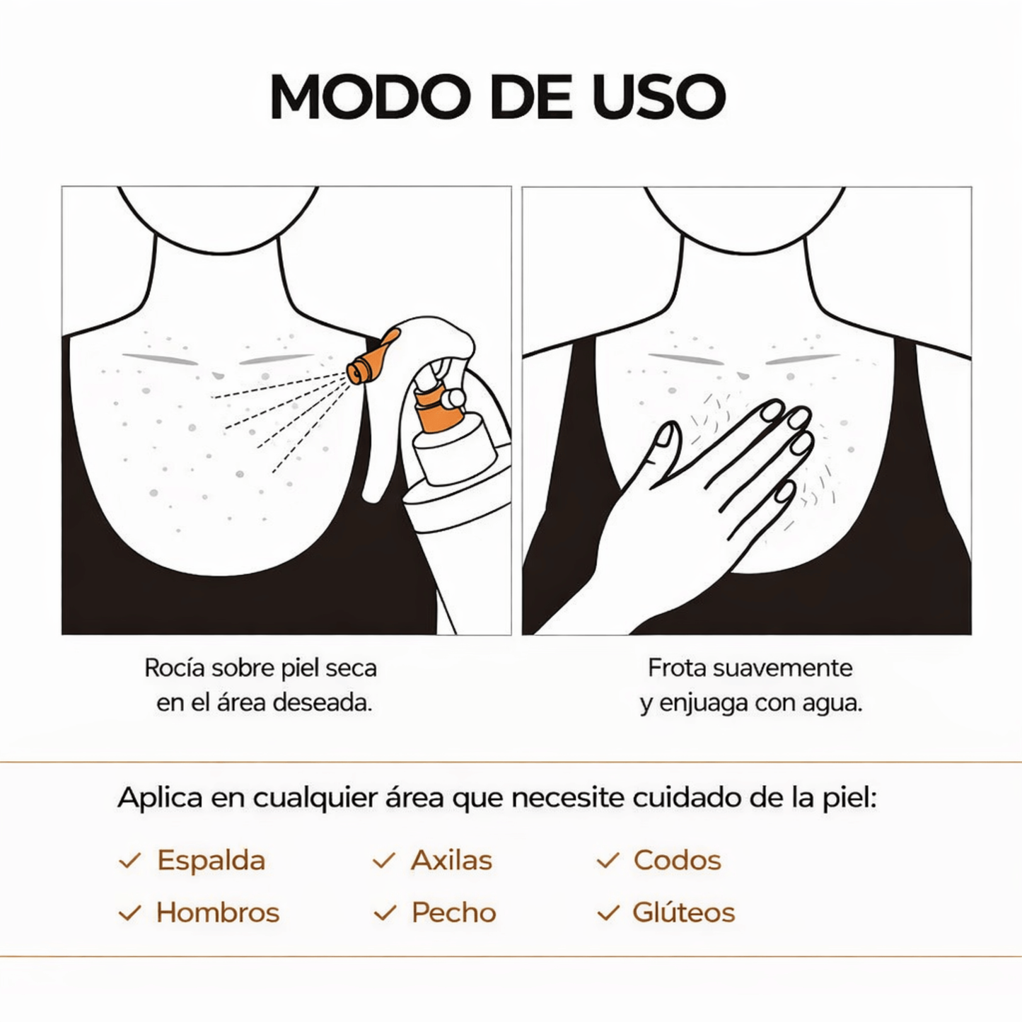 Compra 1 Lleva el 2 GRATIS - Spray Exfoliante Aclarante Intensivo